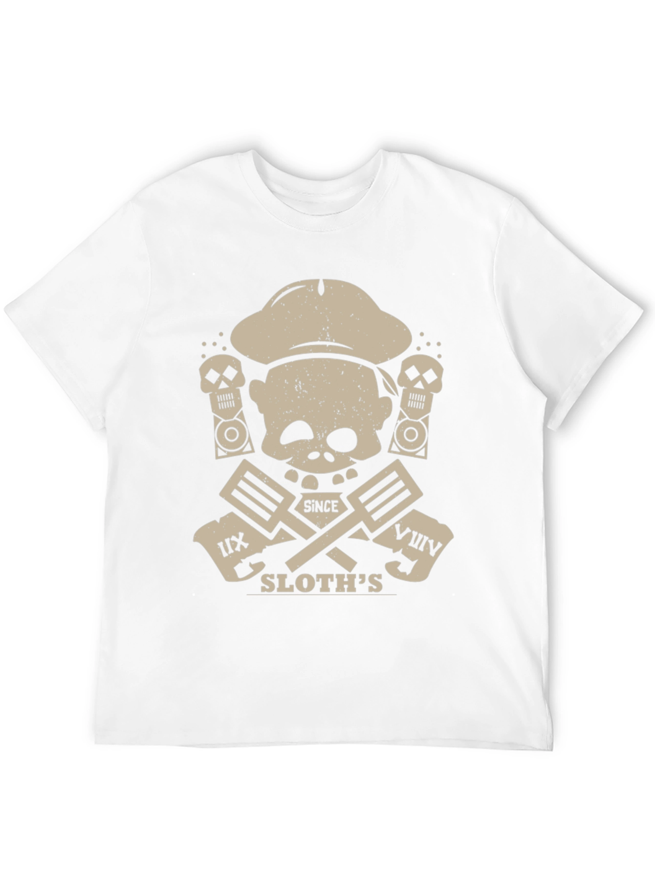 Chef Sloths Skull Graphic T-Shirt