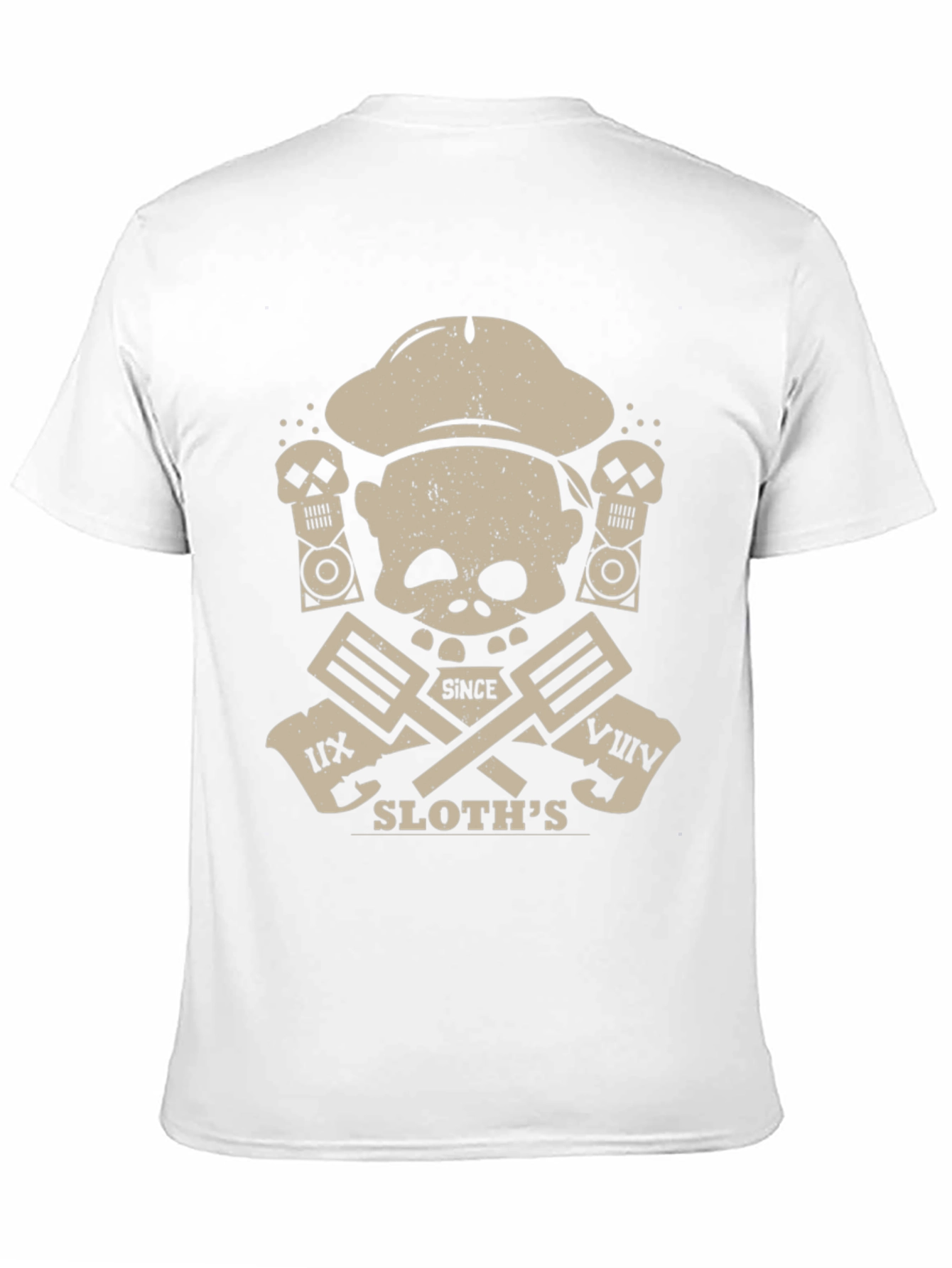 Chef Sloths Skull Graphic T-Shirt