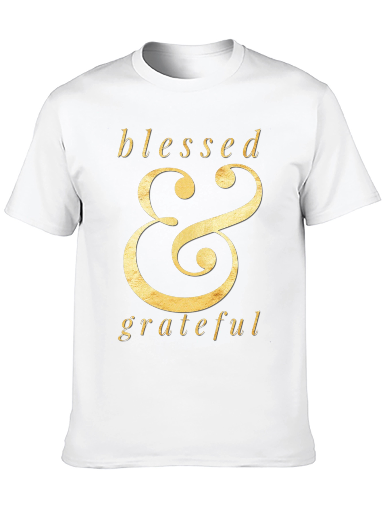 Blessed & Grateful Graphic Tee - Stylish Black T-Shirt