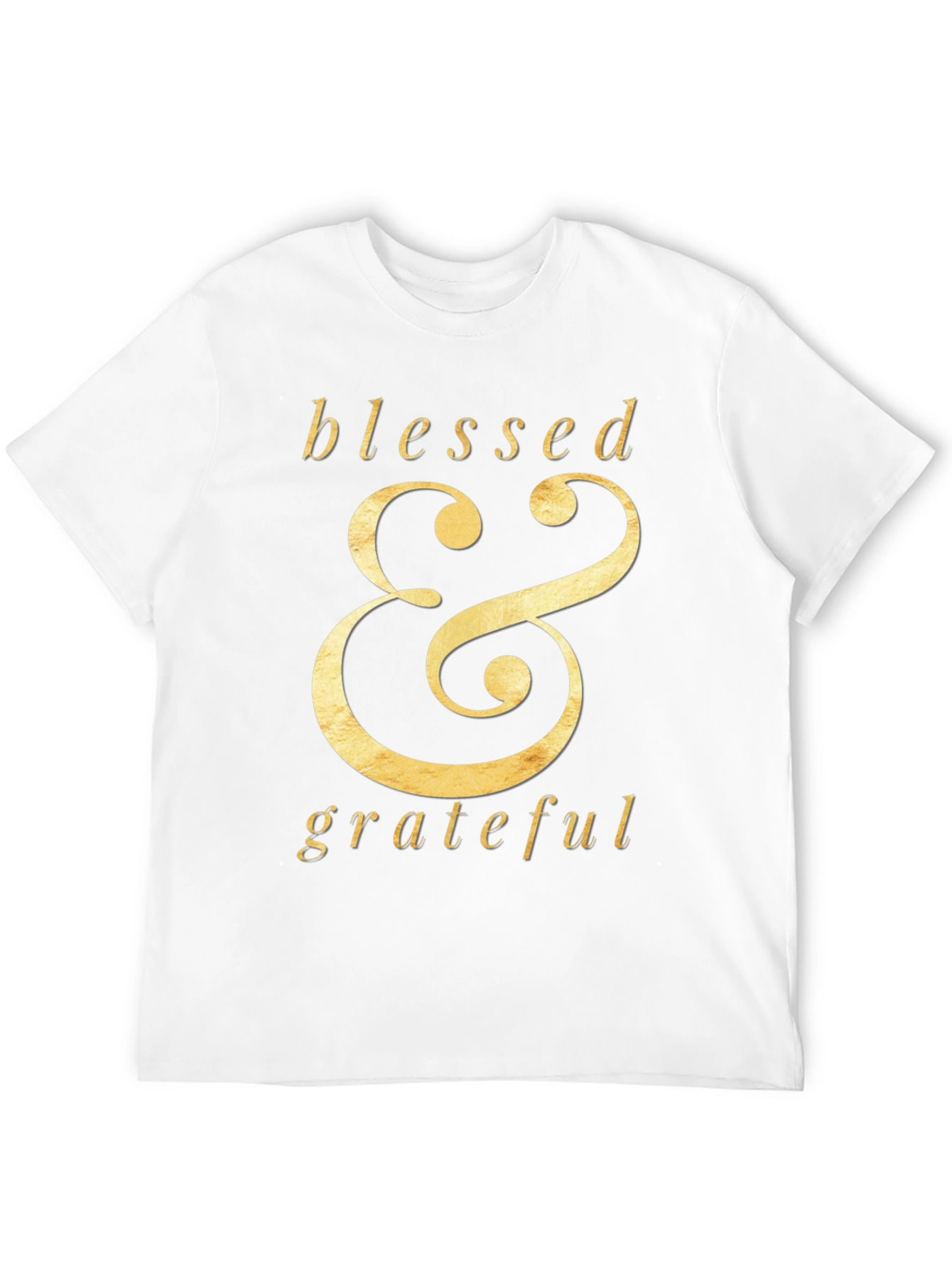 Blessed & Grateful Graphic Tee - Stylish Black T-Shirt