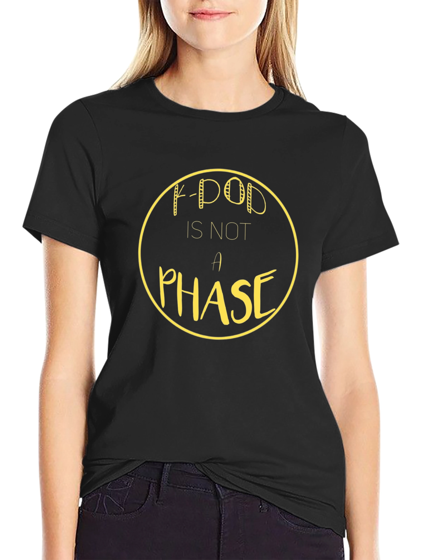 K-Pop is Not a Phase Black T-Shirt