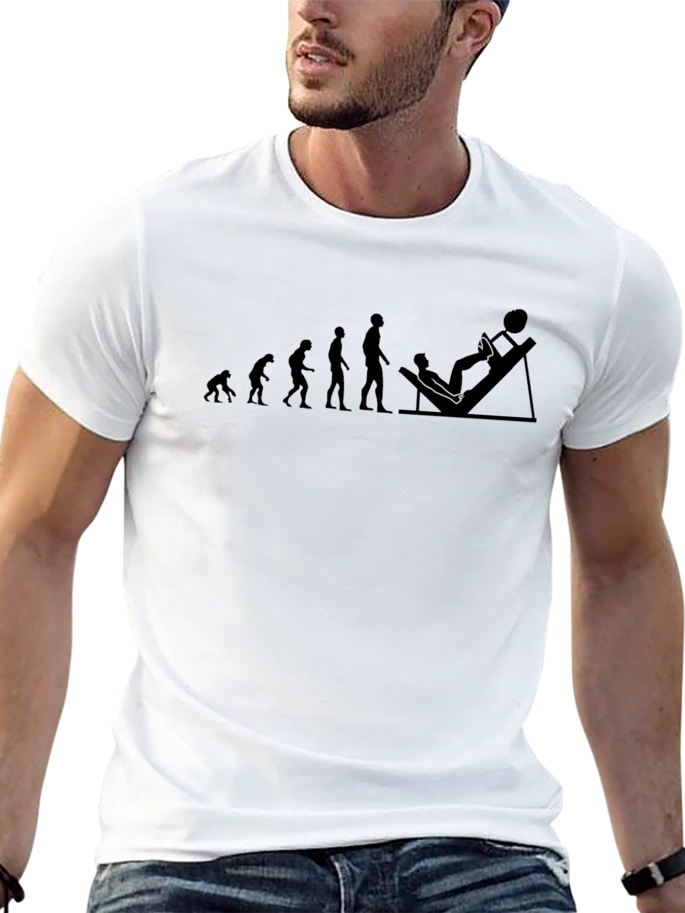Evolution Leg Press T-Shirt - Gym Workout Shirt