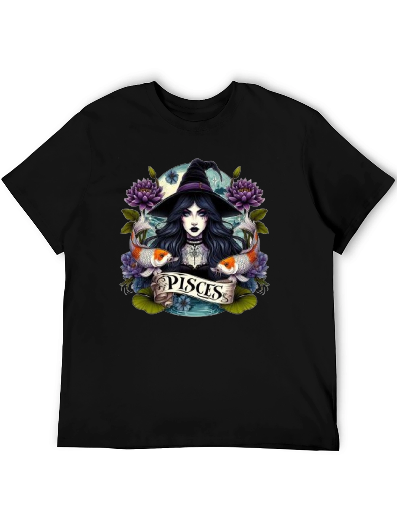 Pisces Zodiac Witch T-Shirt