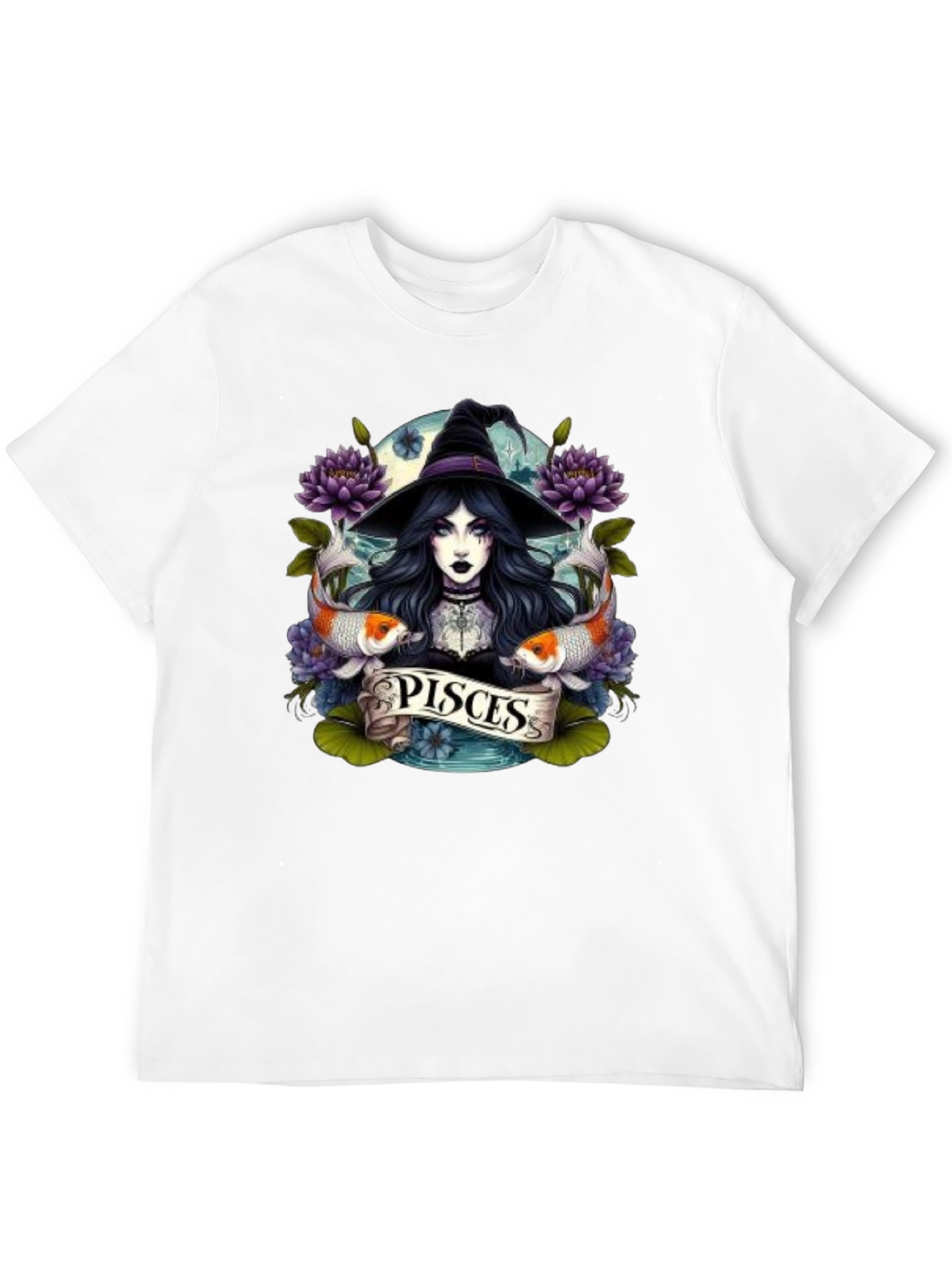 Pisces Zodiac Witch T-Shirt