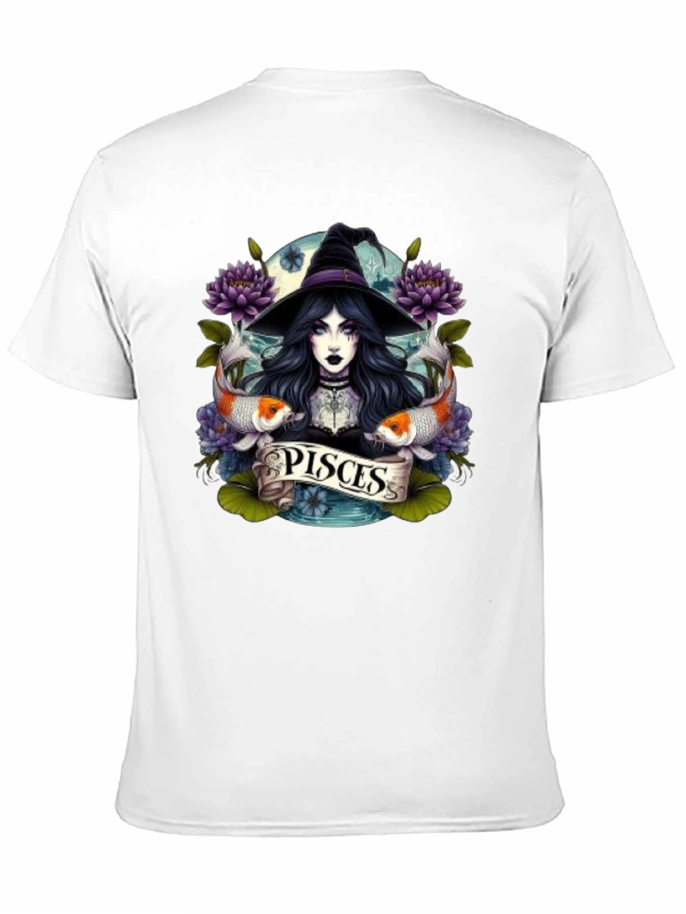 Pisces Zodiac Witch T-Shirt