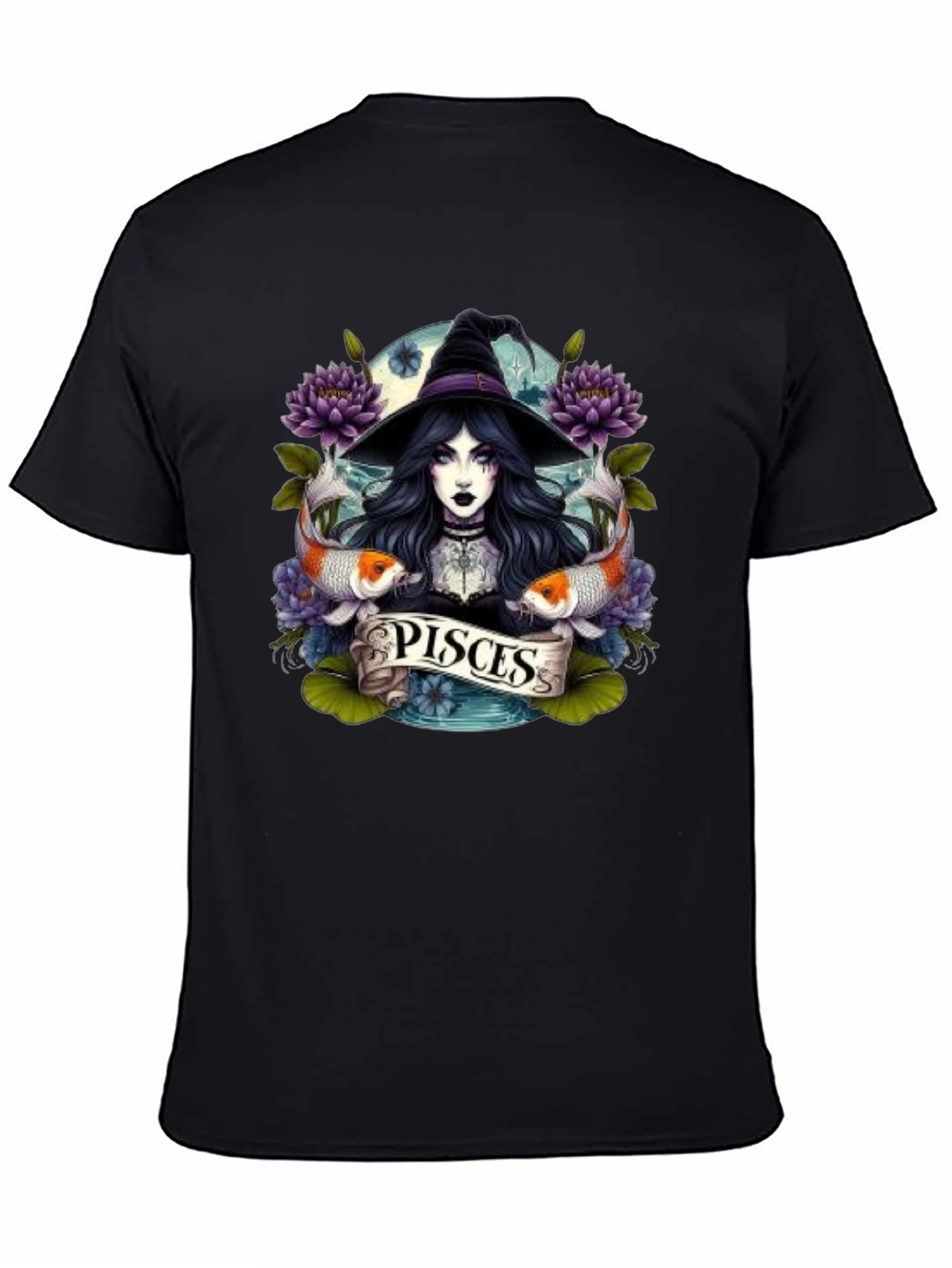 Pisces Zodiac Witch T-Shirt