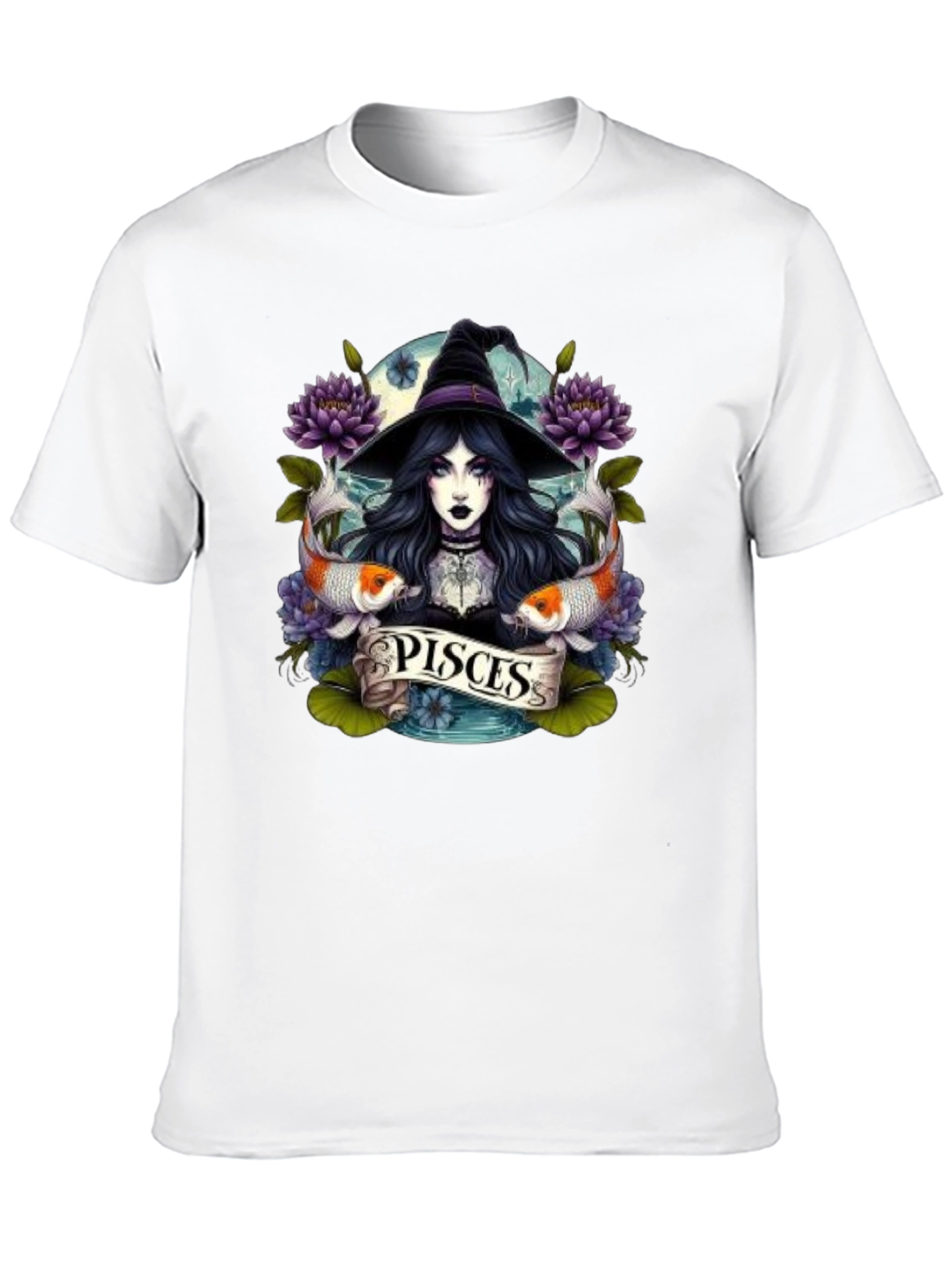 Pisces Zodiac Witch T-Shirt