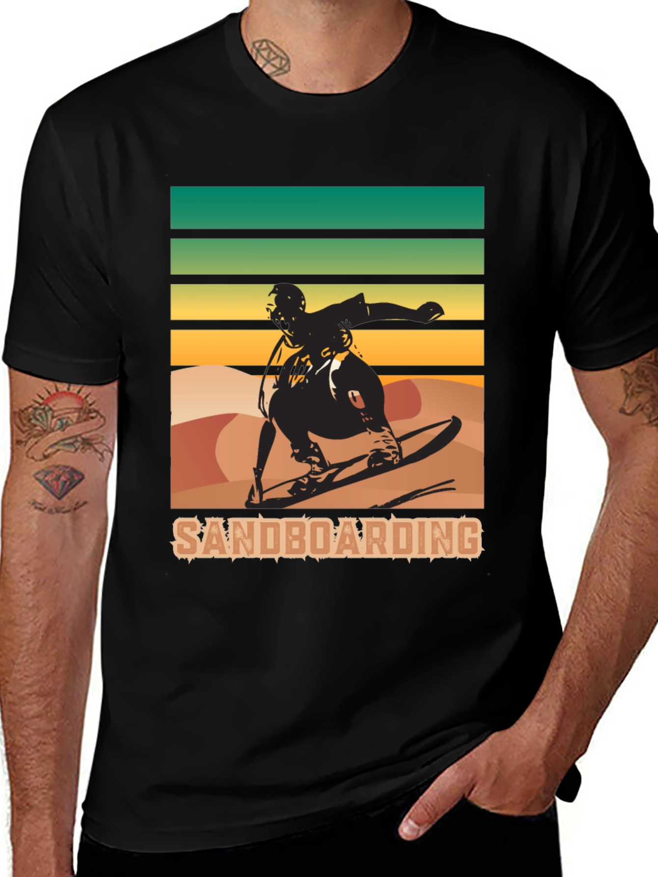 Sandboarding T-Shirt: Retro Style Sports Tee