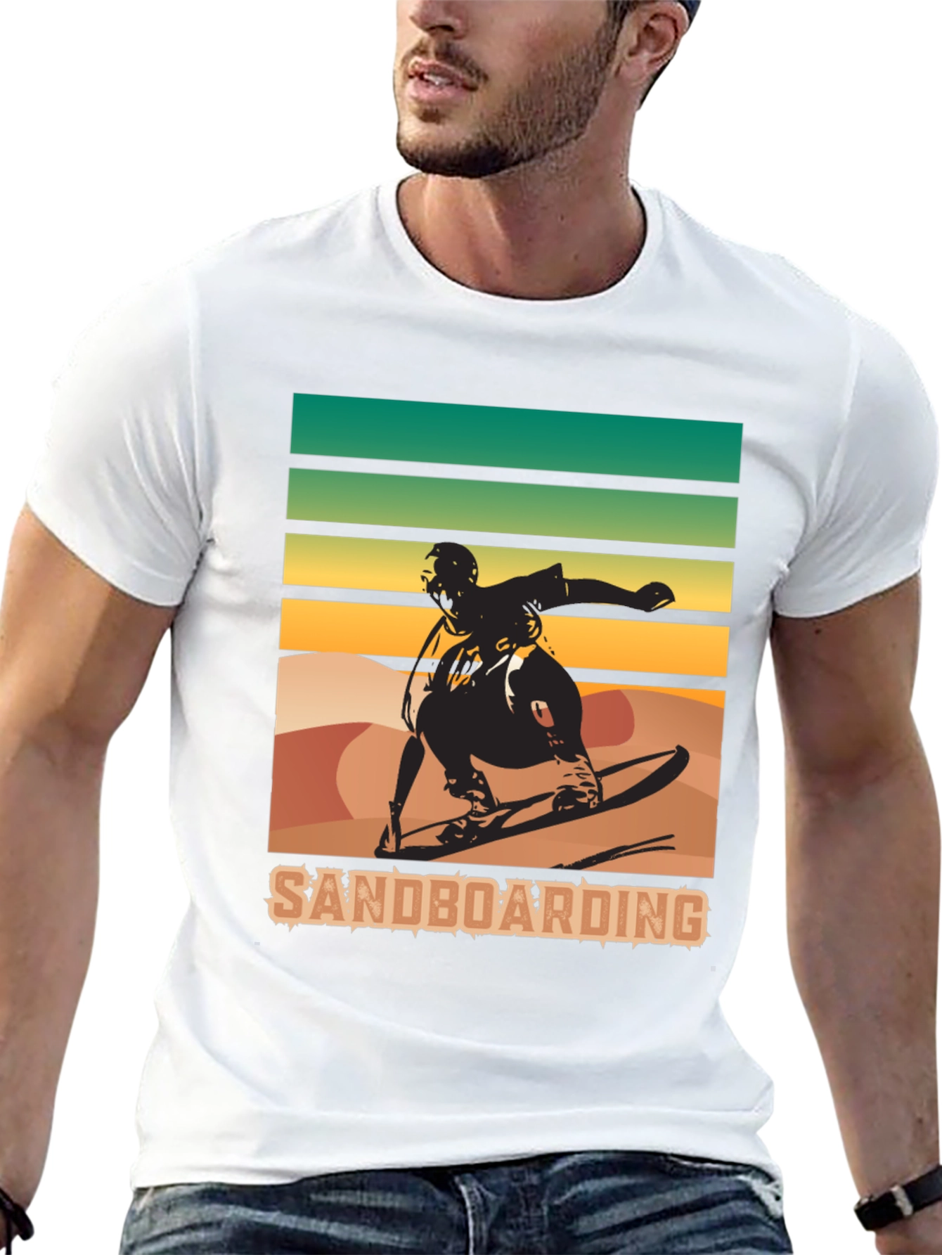 Sandboarding T-Shirt: Retro Style Sports Tee