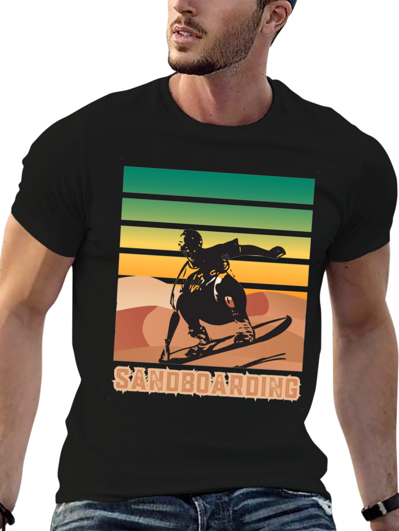 Sandboarding T-Shirt: Retro Style Sports Tee