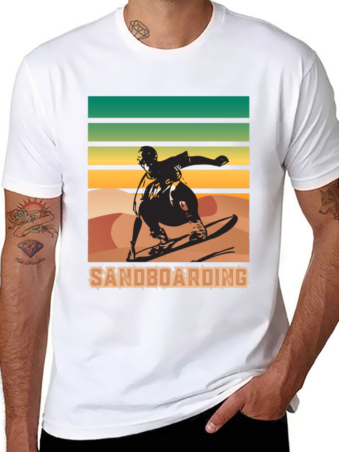 Sandboarding T-Shirt: Retro Style Sports Tee