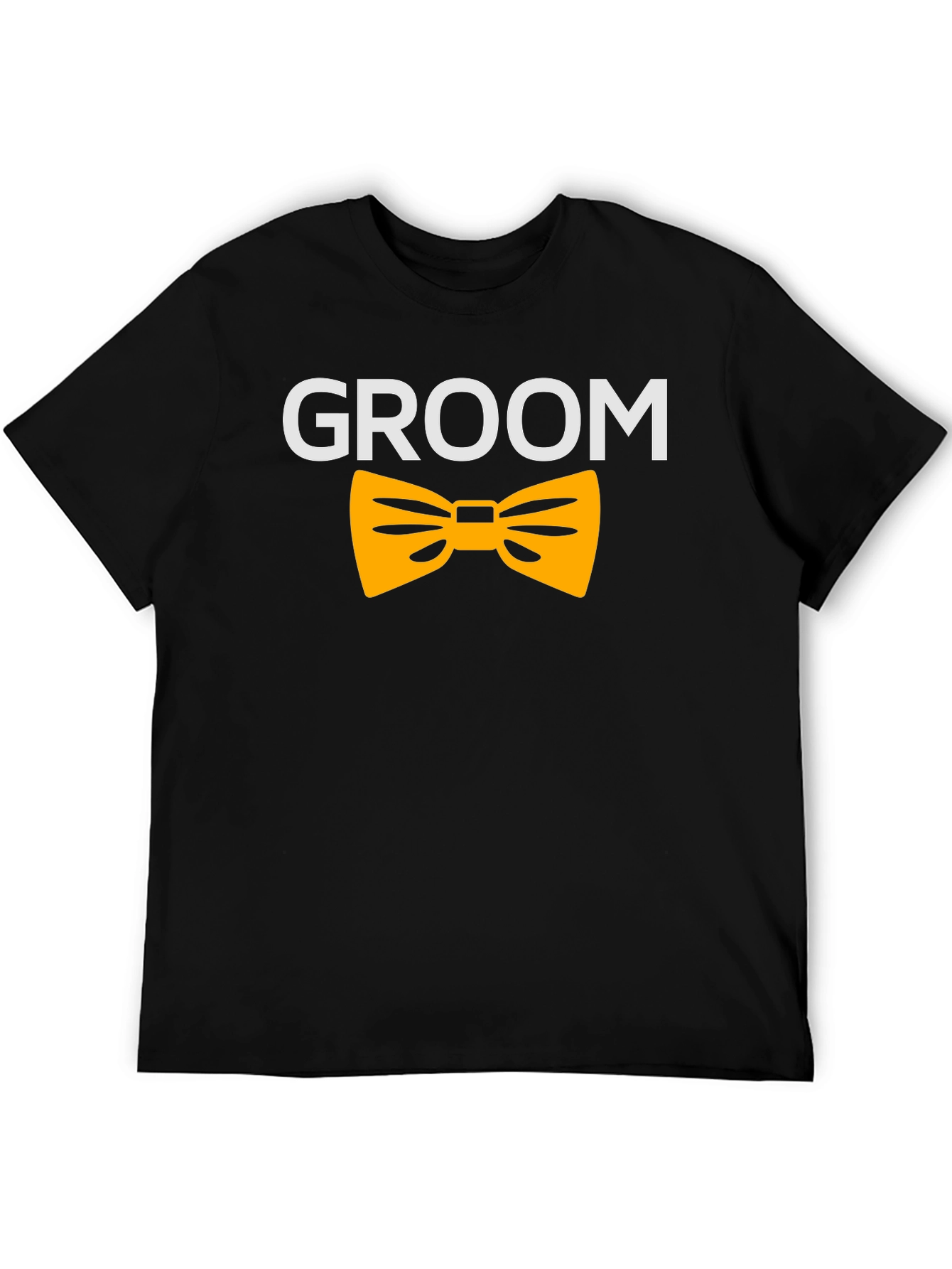 Groom T-Shirt - Black with Bowtie