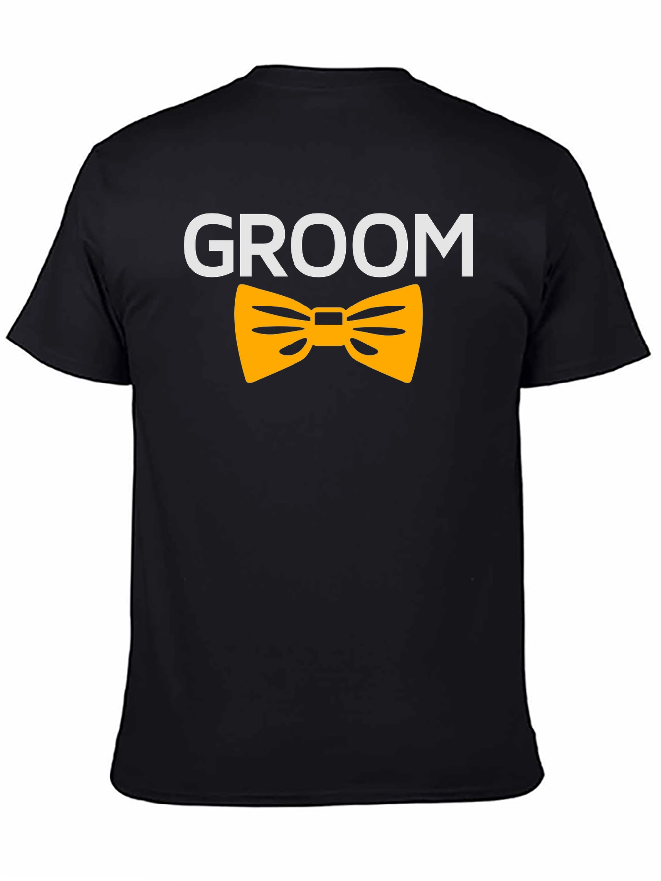 Groom T-Shirt - Black with Bowtie