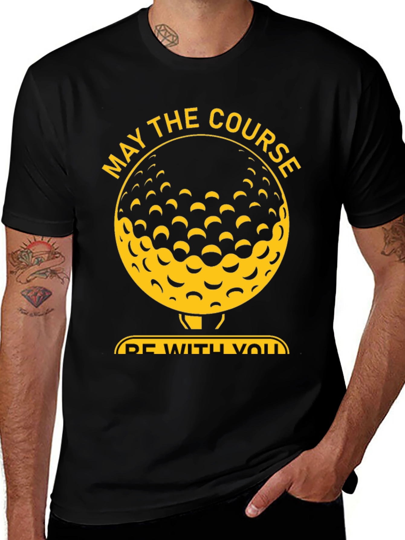 May The Course Be With You Golf T-Shirt