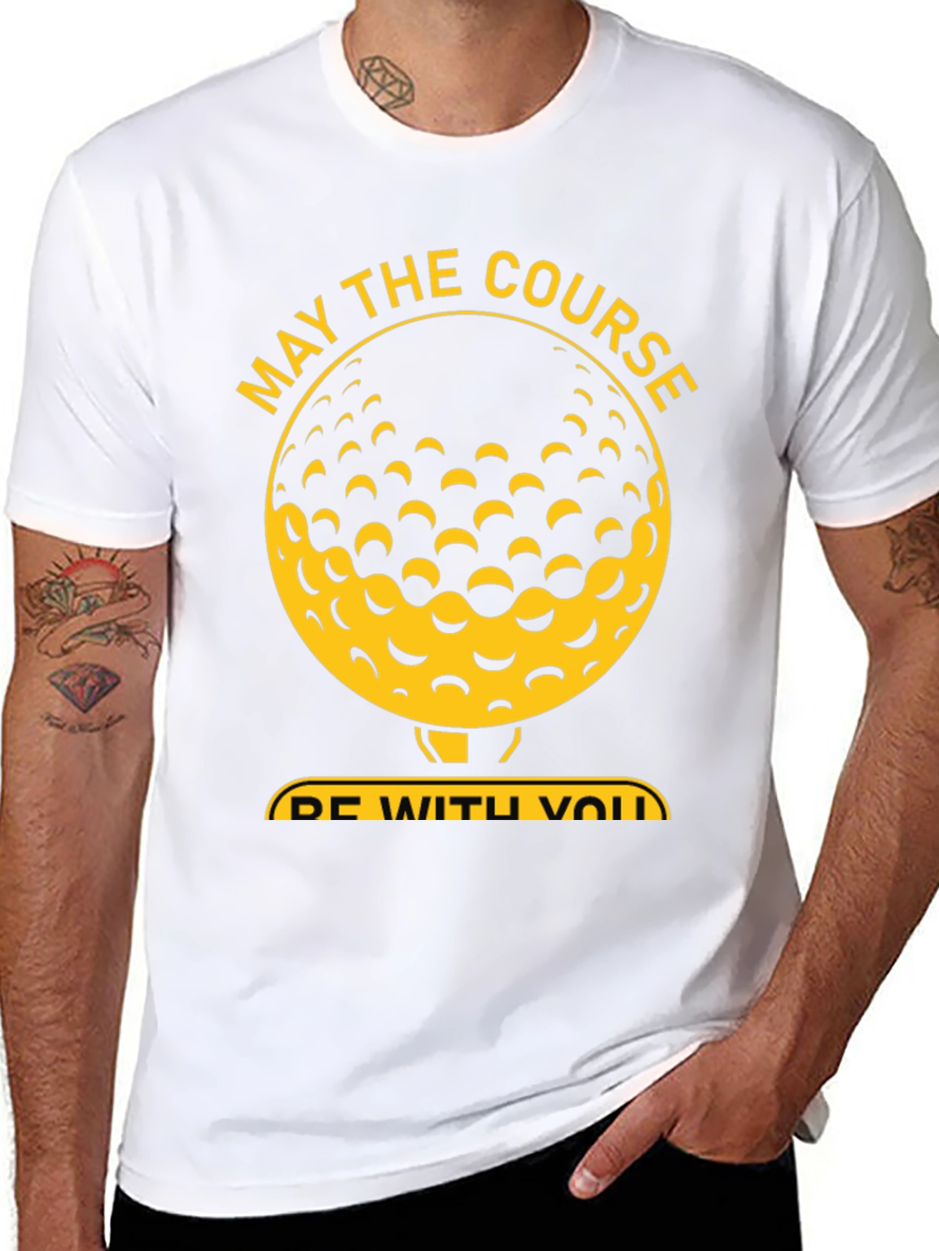 May The Course Be With You Golf T-Shirt