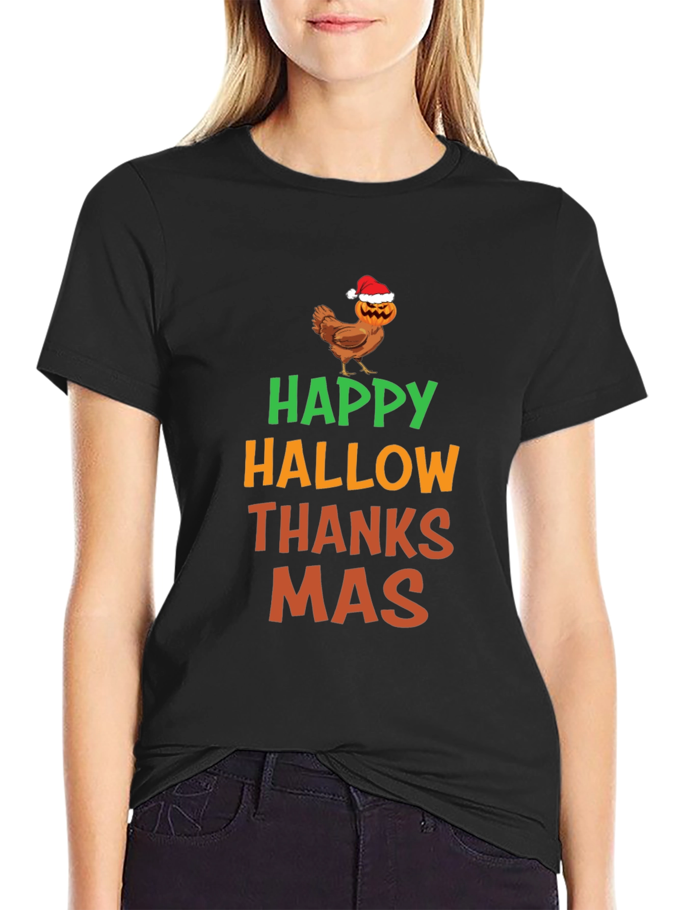 Happy Hallowthanksmas Graphic T-Shirt