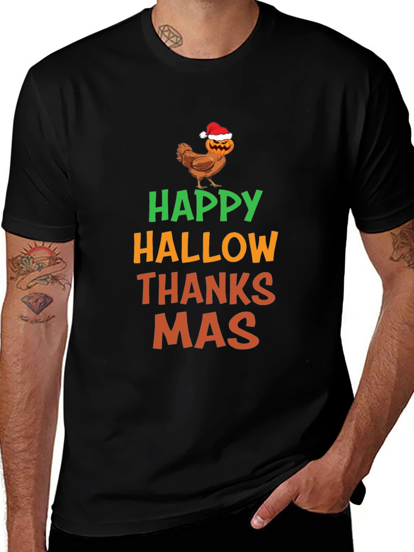 Happy Hallowthanksmas Graphic T-Shirt