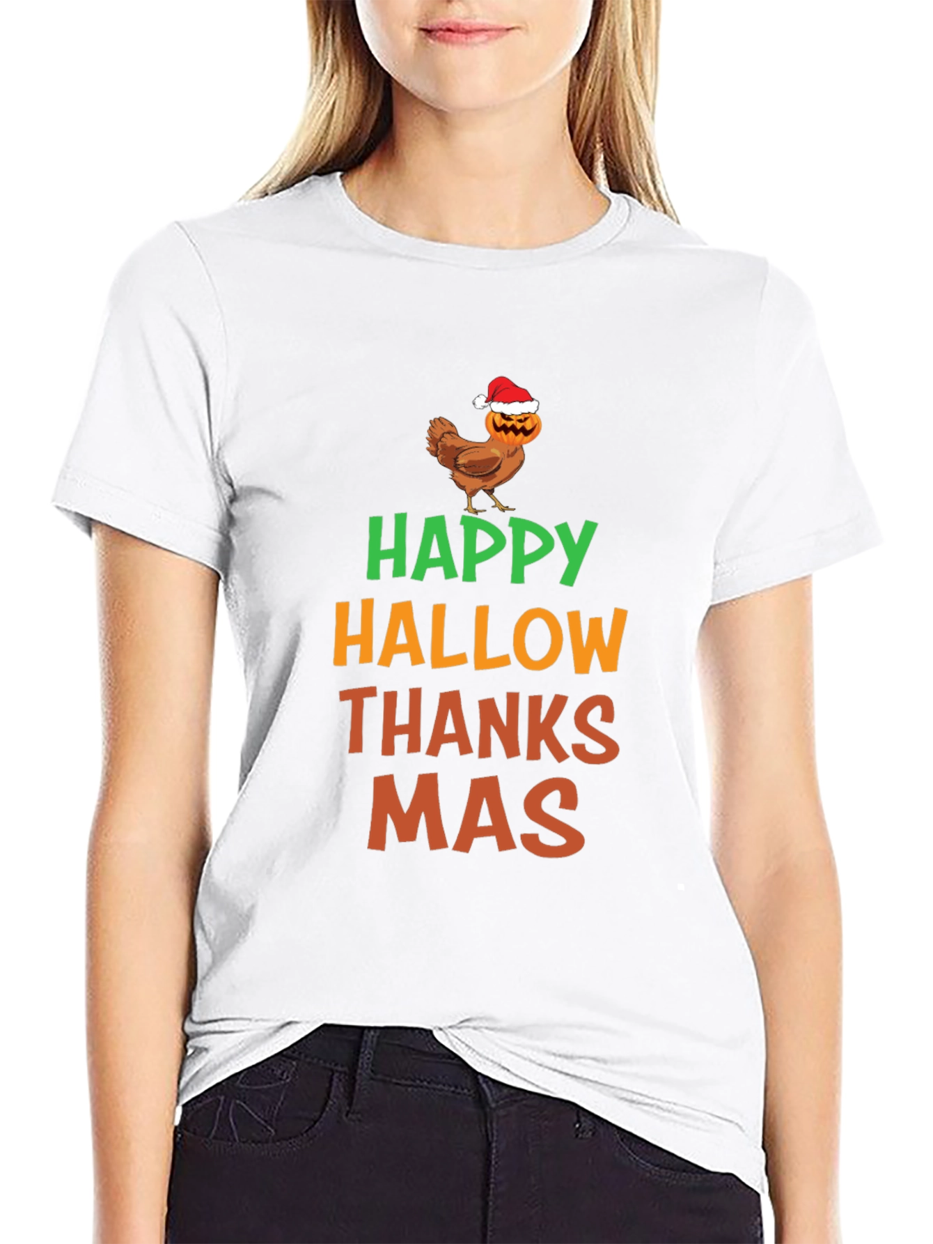 Happy Hallowthanksmas Graphic T-Shirt