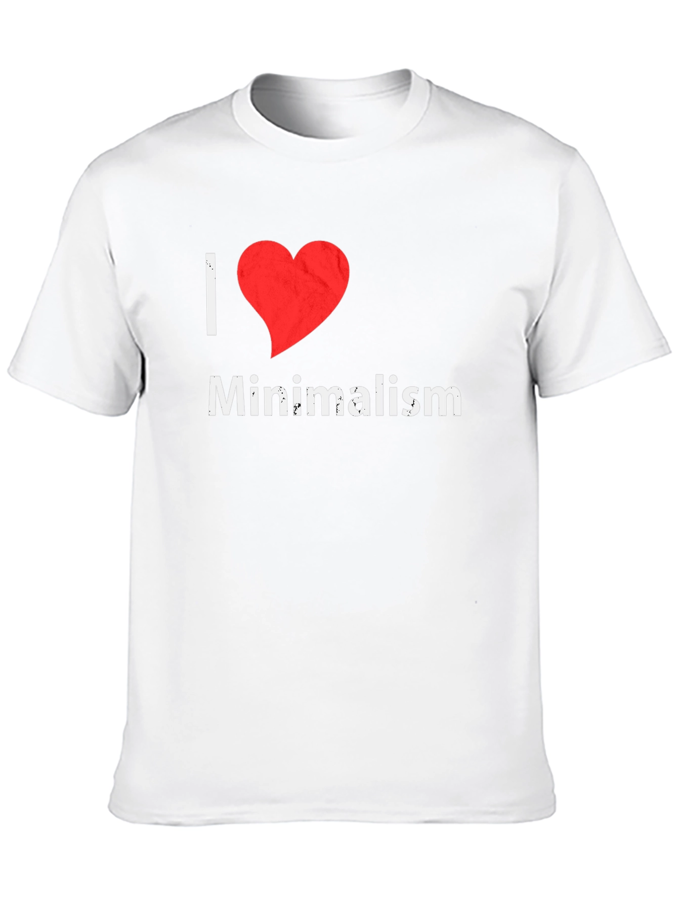 I Heart Minimalism Graphic Tee - Black