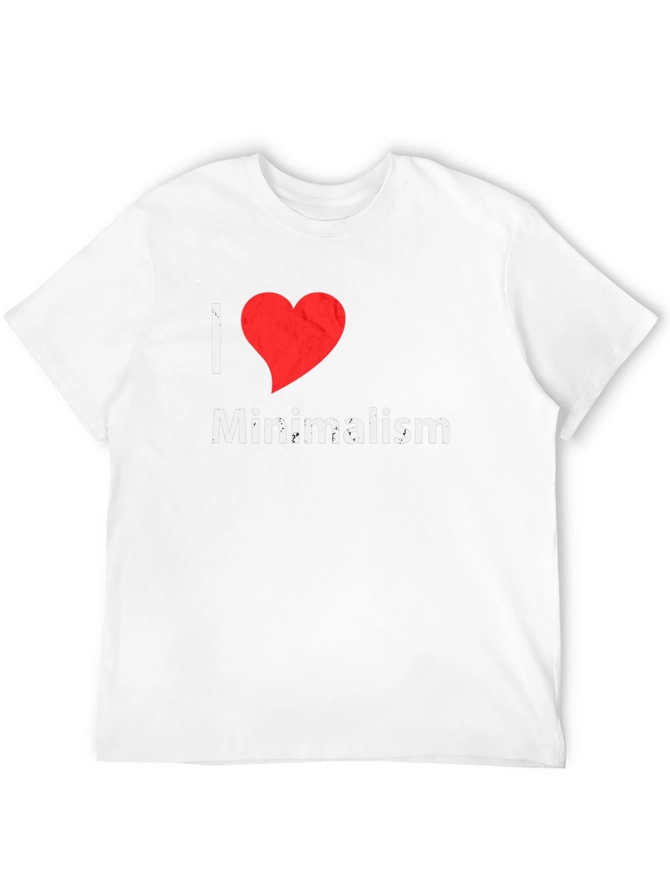 I Heart Minimalism Graphic Tee - Black