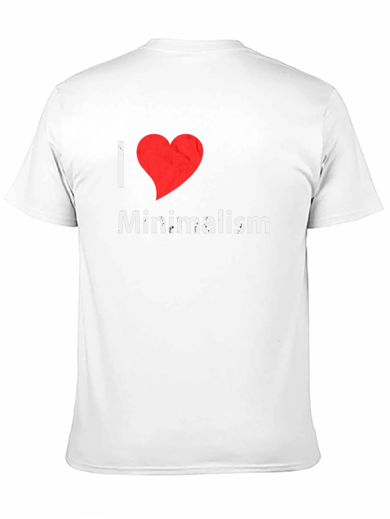 I Heart Minimalism Graphic Tee - Black