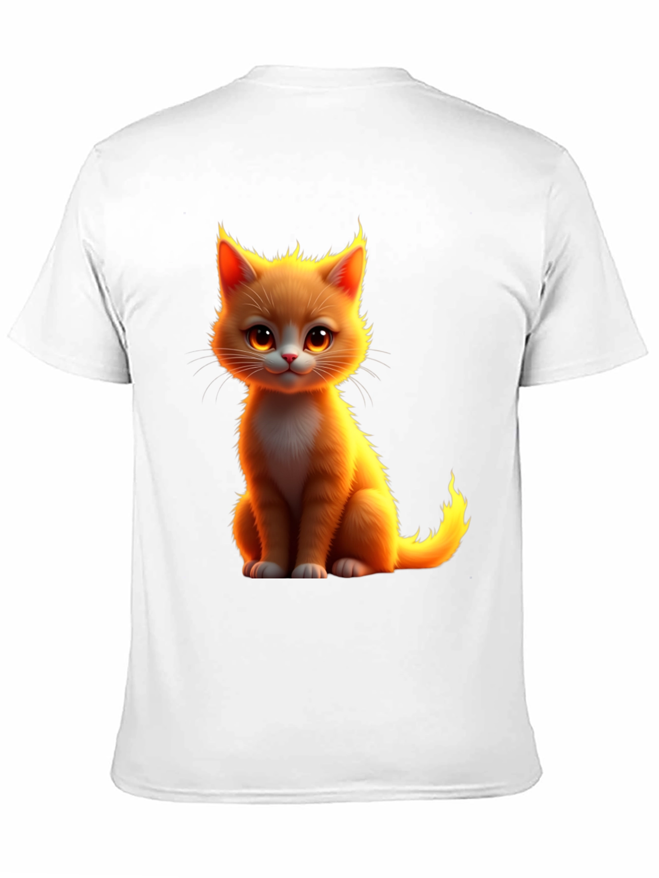 Cute Kitten Graphic Black T-Shirt