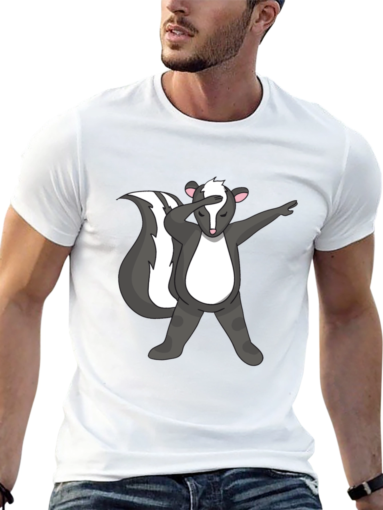 Dabbing Skunk Graphic Tee