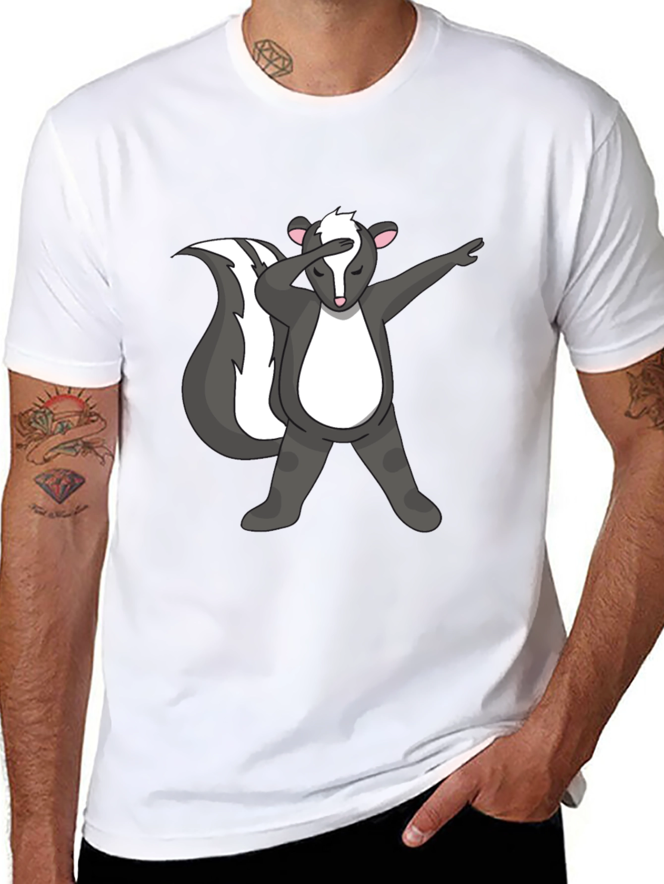 Dabbing Skunk Graphic Tee