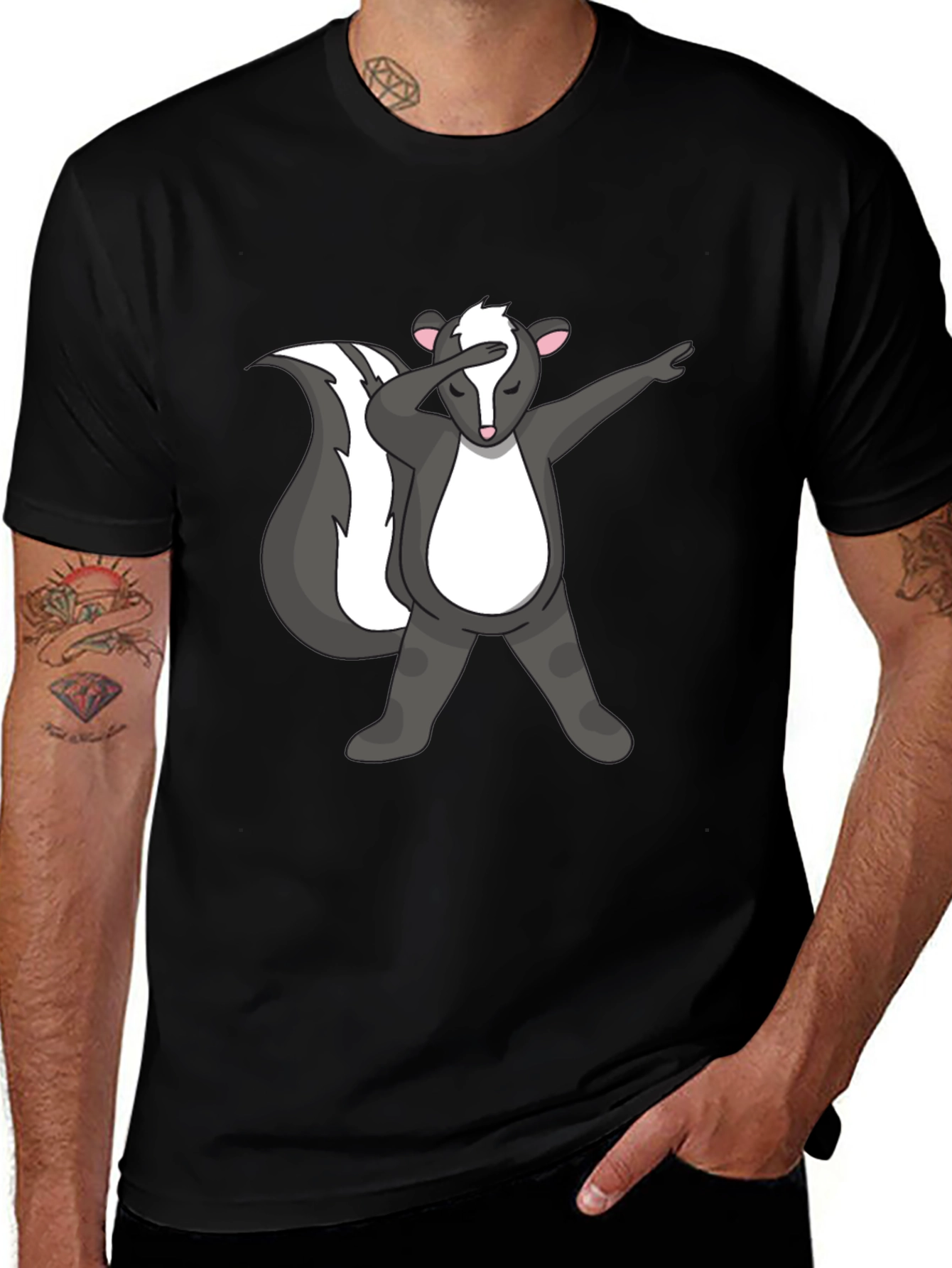 Dabbing Skunk Graphic Tee
