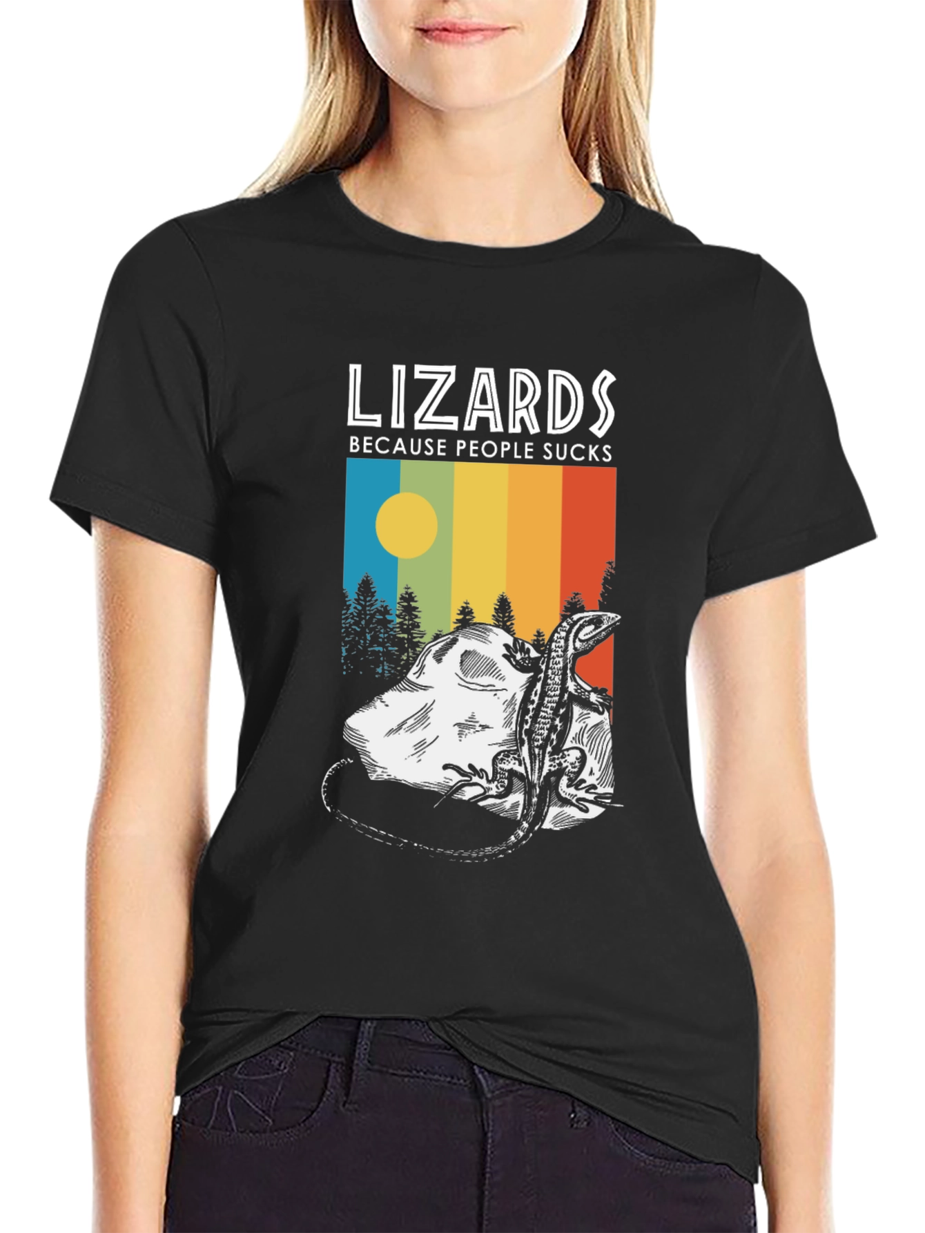 Lizards Because People Suck T-Shirt