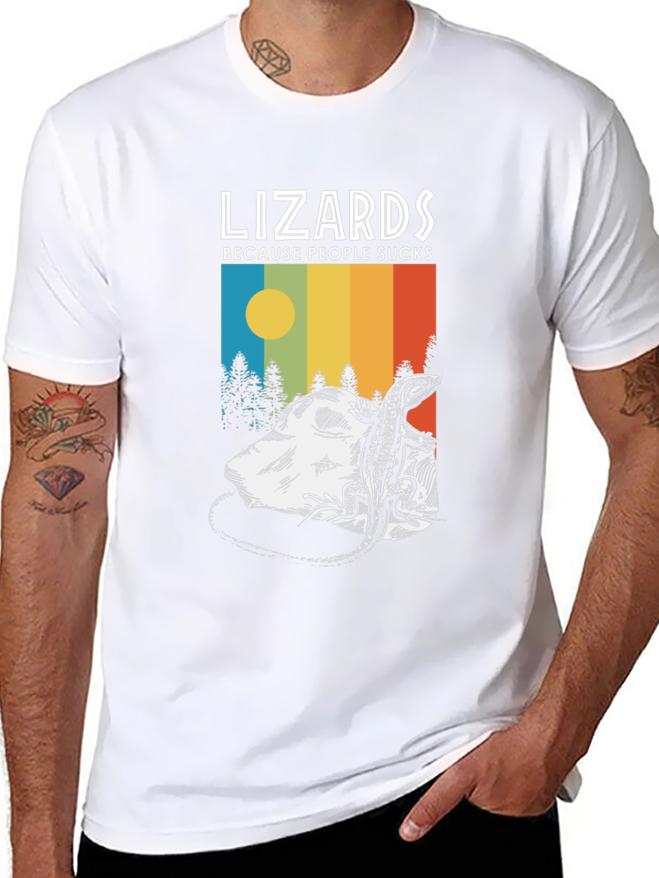 Lizards Because People Suck T-Shirt