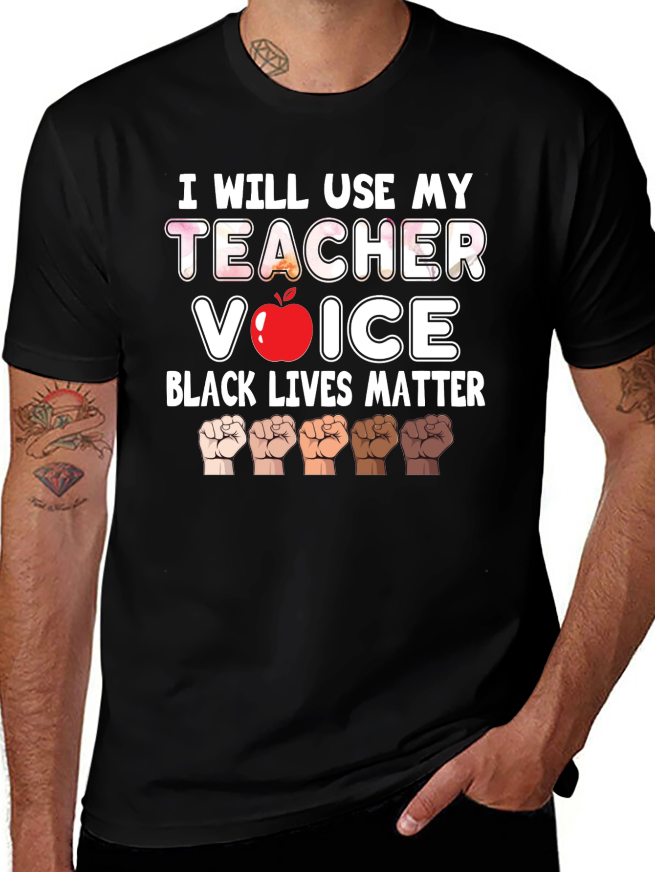 Teacher Voice BLM Graphic Tee