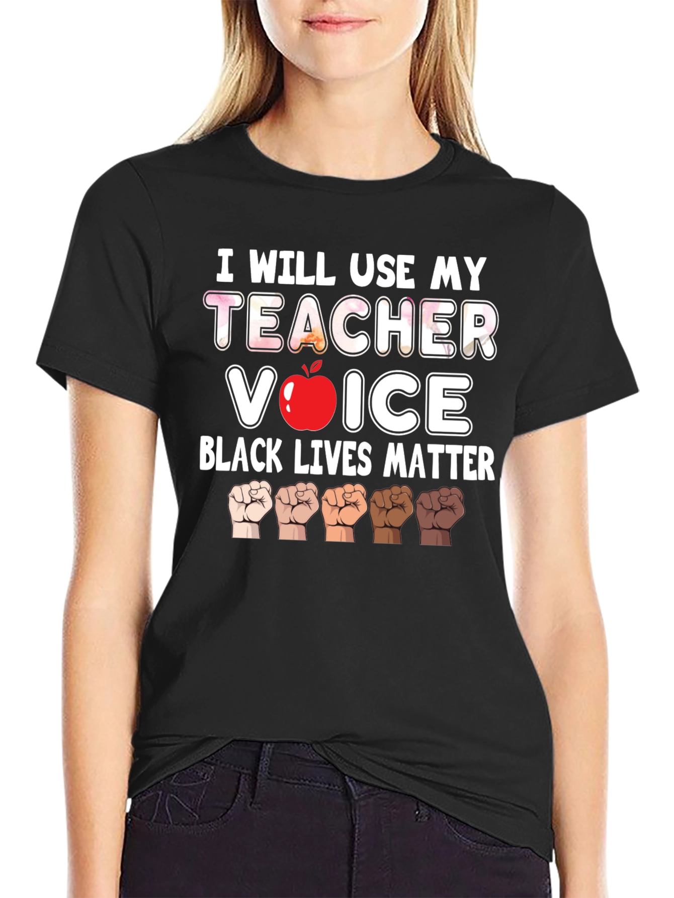 Teacher Voice BLM Graphic Tee