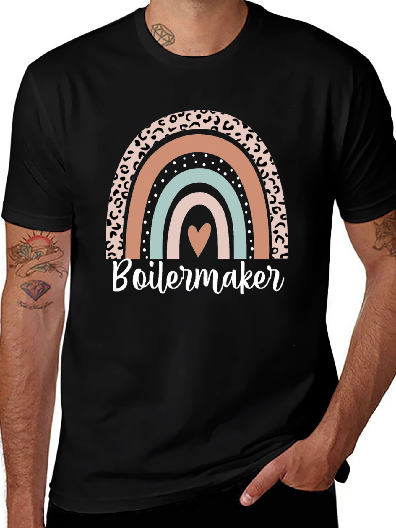 Boilermaker Rainbow Leopard T-Shirt