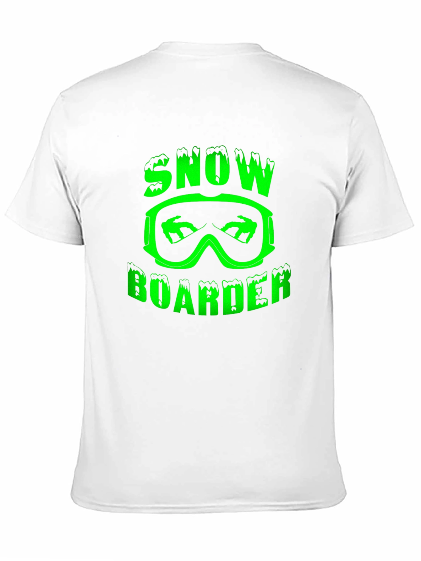 Snowboarder Graphic Tee - Black Cotton T-Shirt