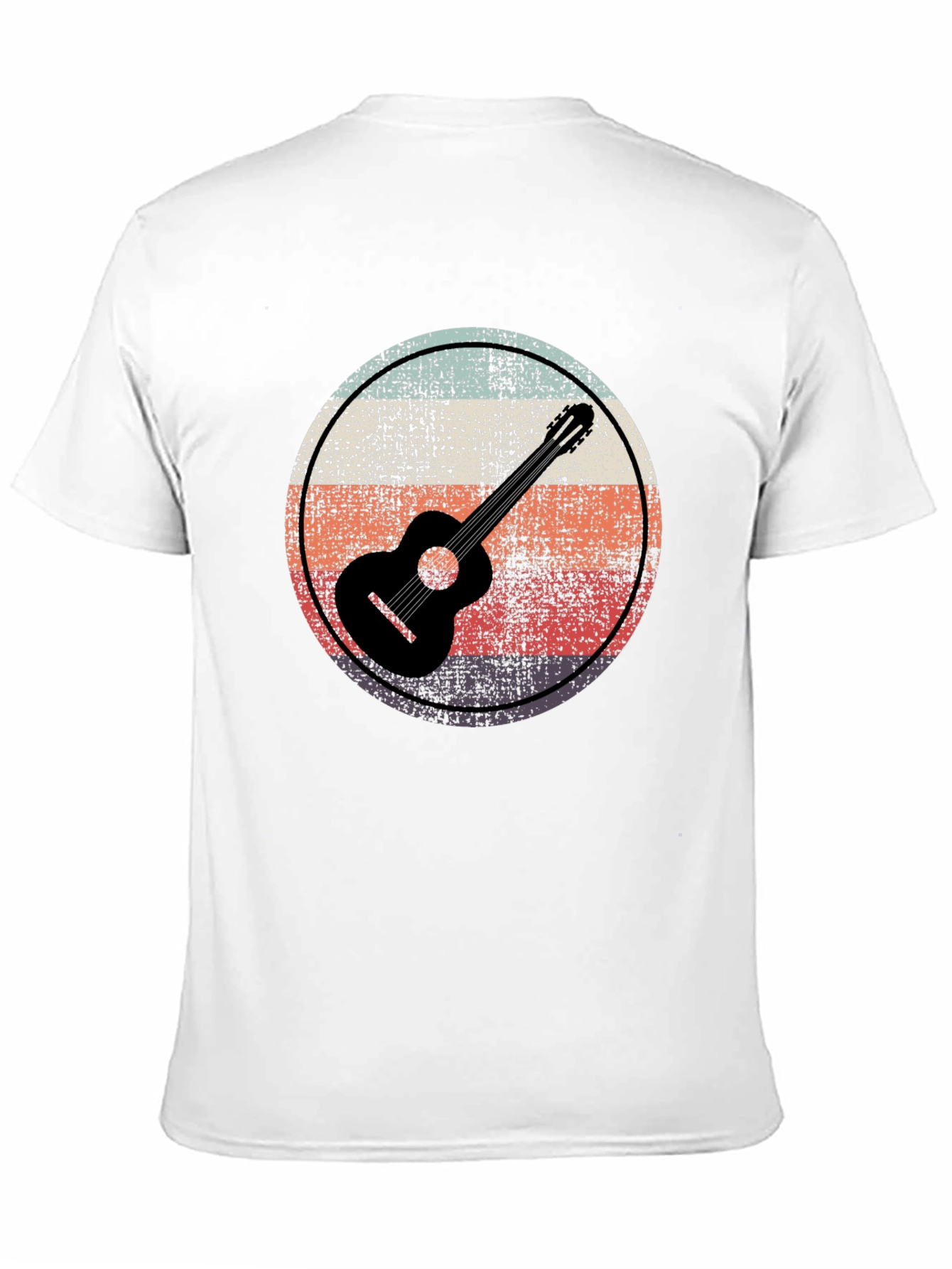Retro Guitar Circle Graphic Tee