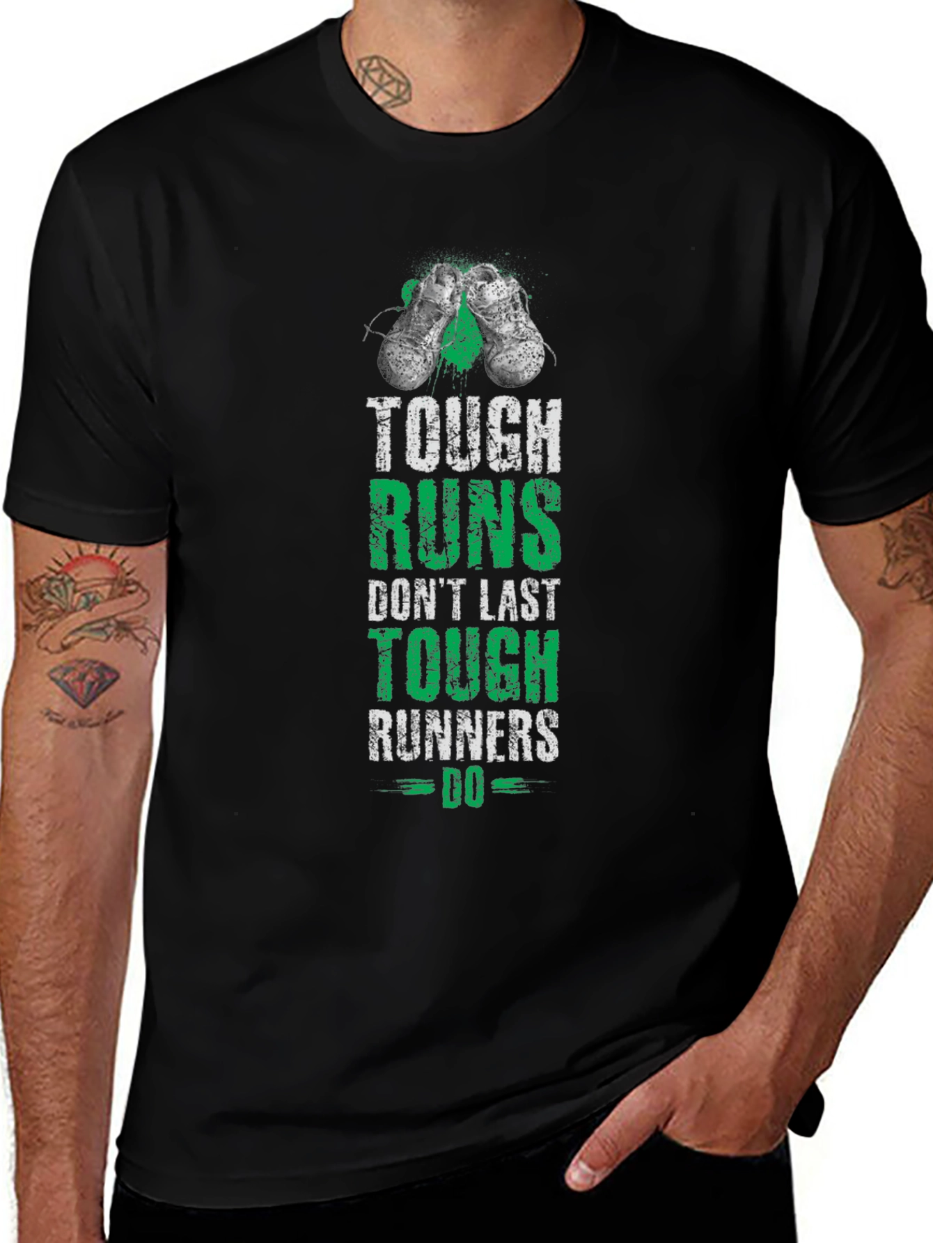 Tough Runs Runners Graphic T-Shirt