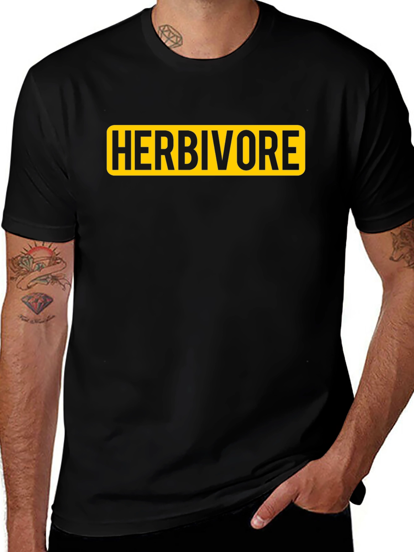 Herbivore Graphic Tee - Bold Vegan Statement Shirt