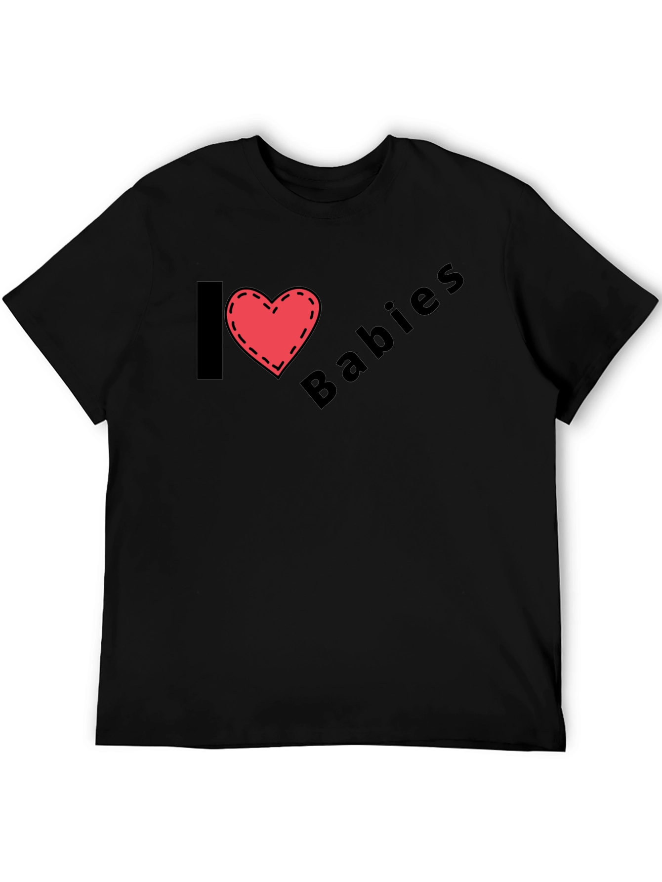I Heart Babies Black T-Shirt