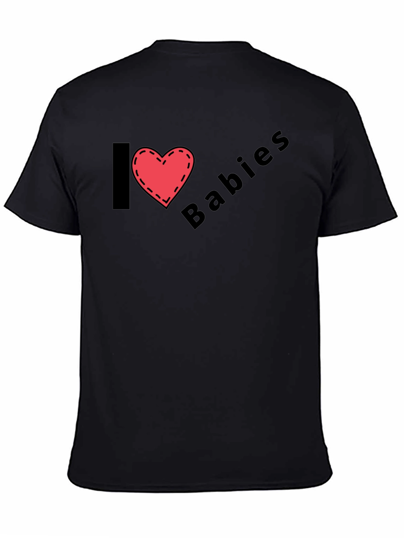 I Heart Babies Black T-Shirt