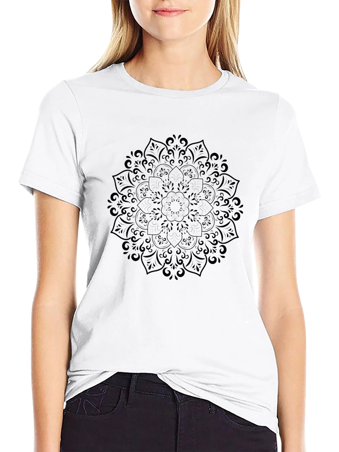 Black Mandala Graphic Tee
