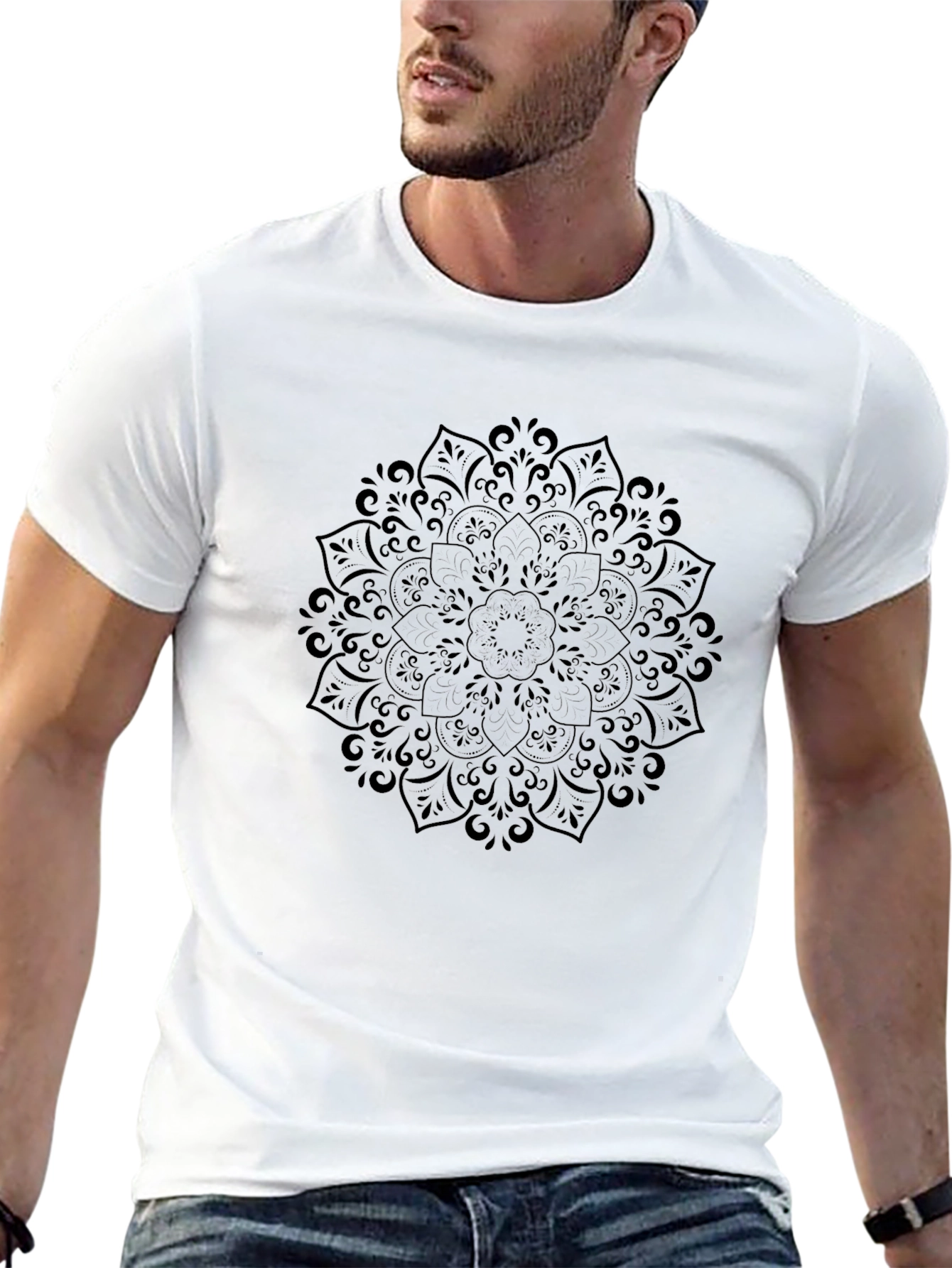 Black Mandala Graphic Tee