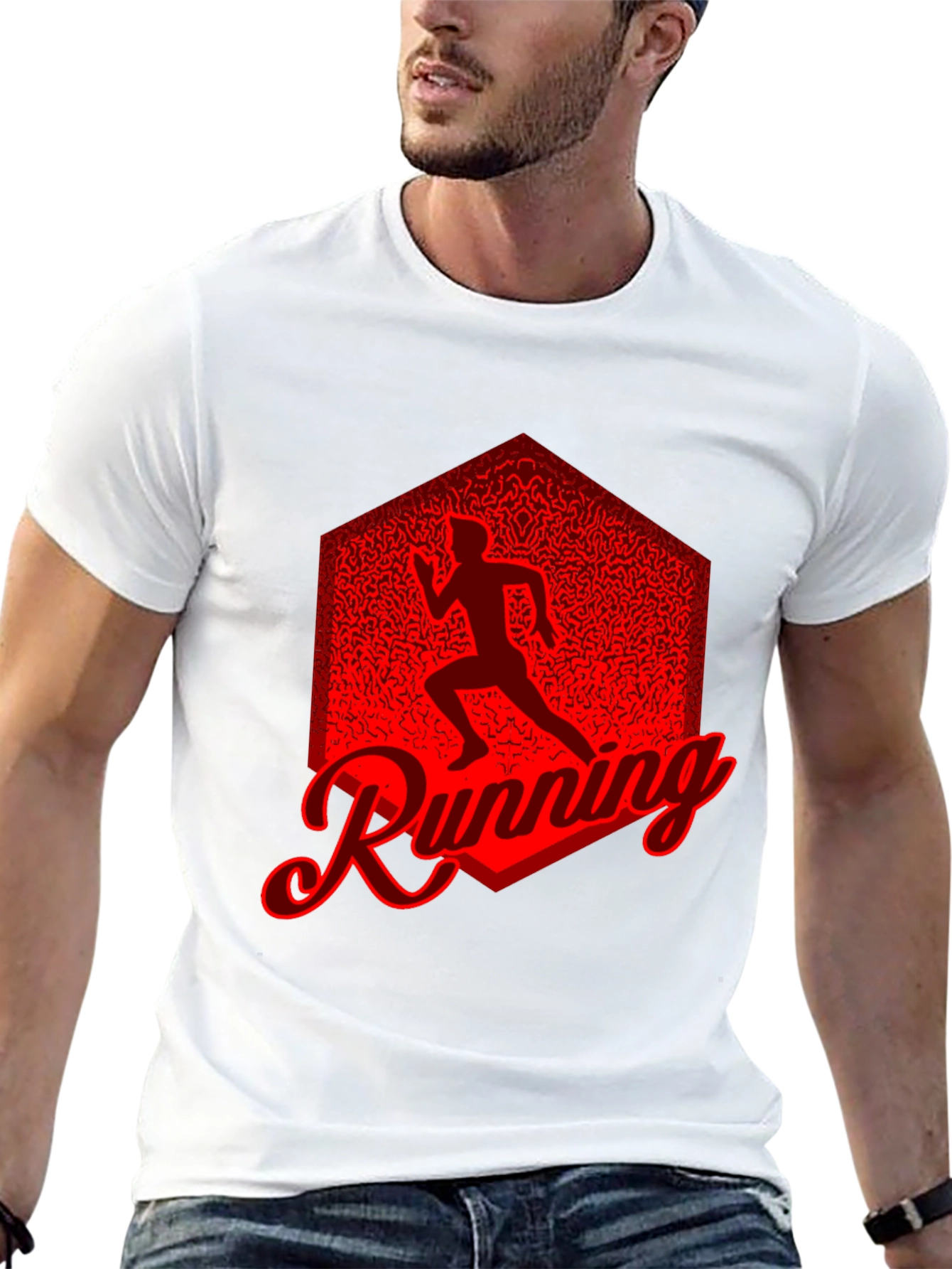 Running Graphic Tee - Black