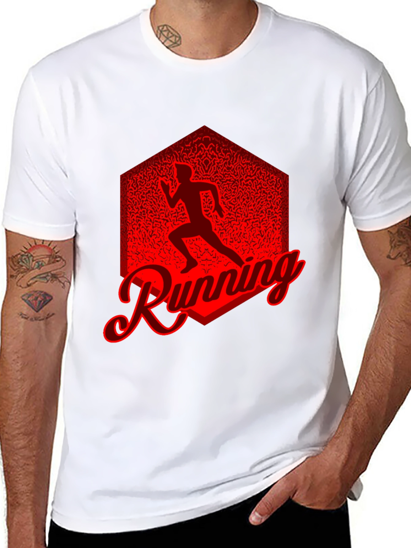 Running Graphic Tee - Black