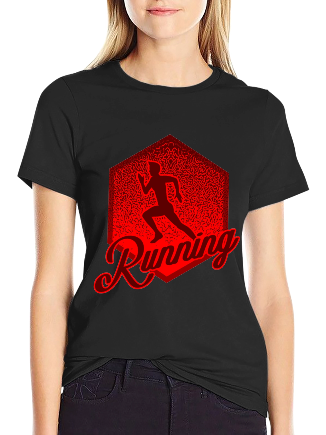 Running Graphic Tee - Black