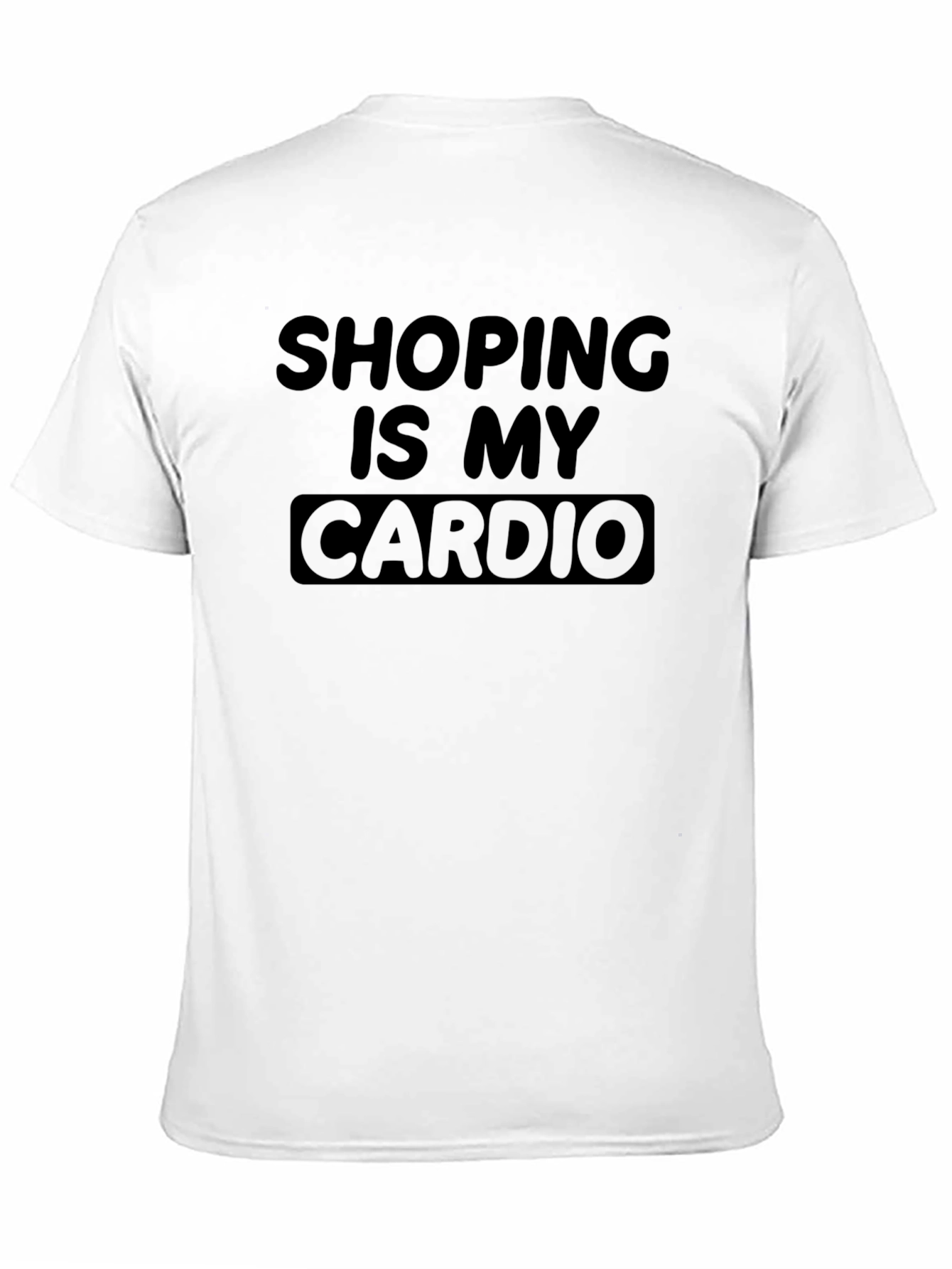 Shopping is My Cardio Black T-Shirt