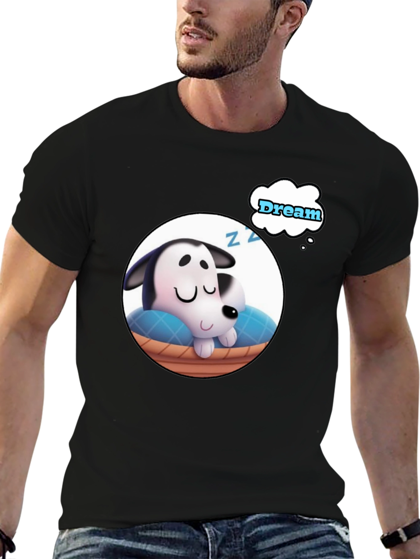 Cute Sleeping Puppy Dream T-Shirt