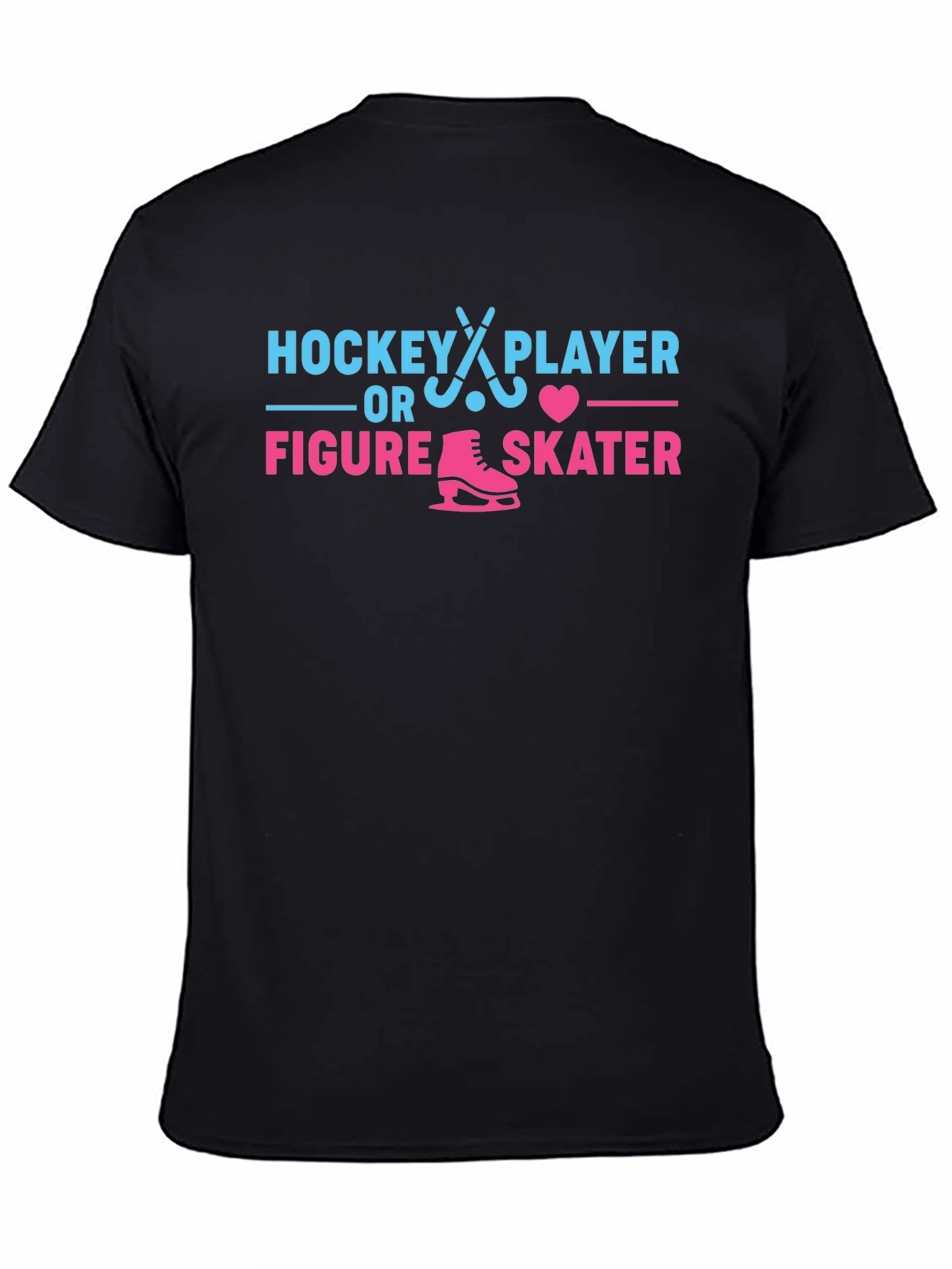 Hockey Player or Figure Skater Gender Reveal T-Shirt