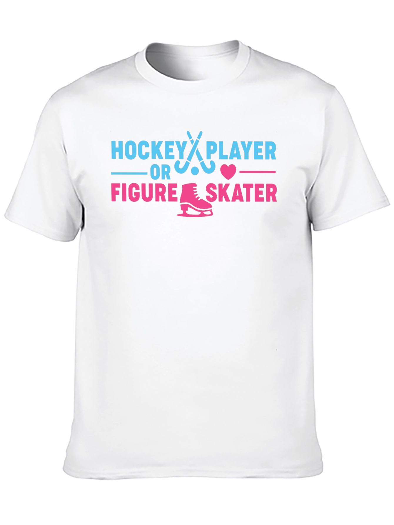 Hockey Player or Figure Skater Gender Reveal T-Shirt
