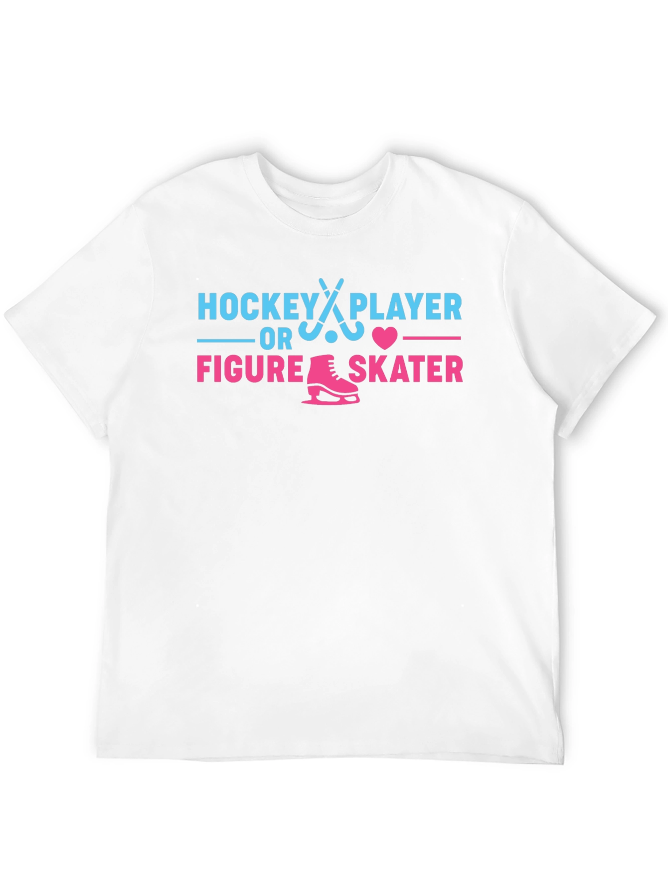 Hockey Player or Figure Skater Gender Reveal T-Shirt